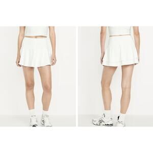 Old Navy Active Powersoft High Rise Go Dry Magnolia White Large Womens Skort